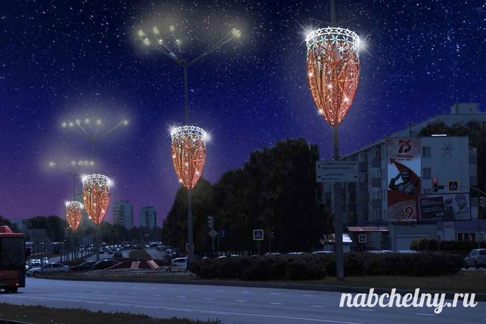     Компанию уже знакомым местным жителям инсталляциям составят новые. Фото: nabchelny.ru