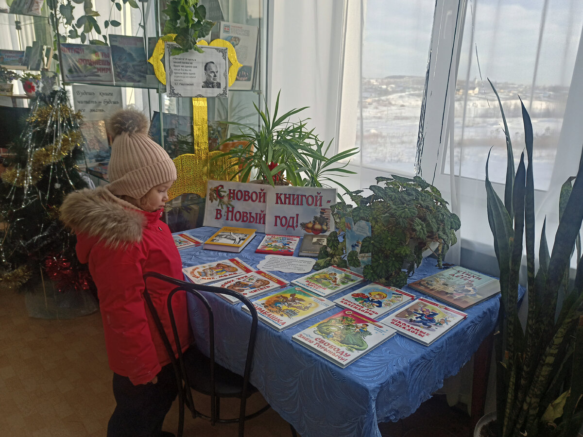 Вместе с младшей дочкой ходили в библиотеку, она тоже записана и книги себе выбирает