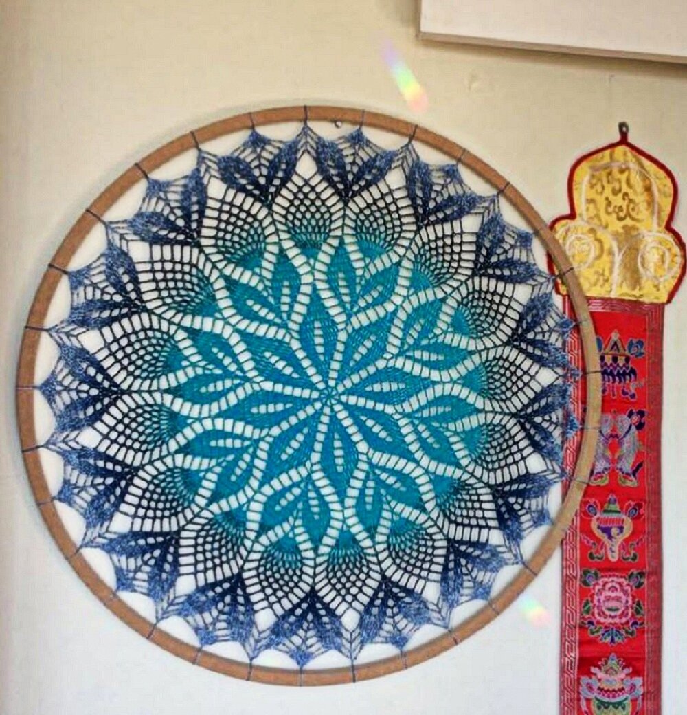 Мандала Nataraja. Автор @mandala.byju Листайте галерею, чтобы посмотреть схему узора →