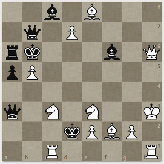 белые ставят мат в 1 ход двух королям сразу