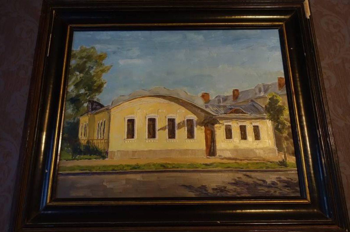 Дом городского головы Г. Н. Ботникова на картине и сегодня ( второе фото)