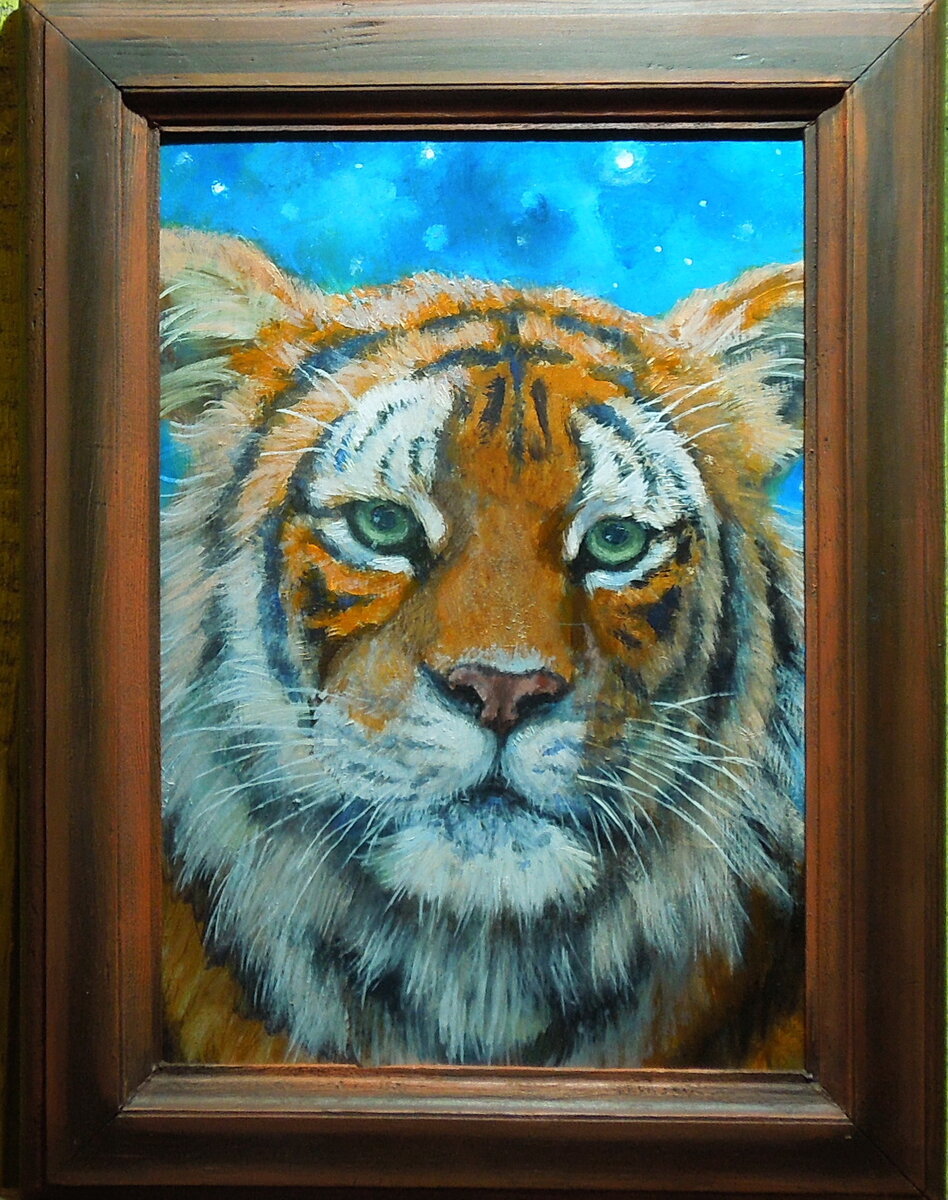 Заозёрская Анна Год Тигра 25х30 орг. масло  