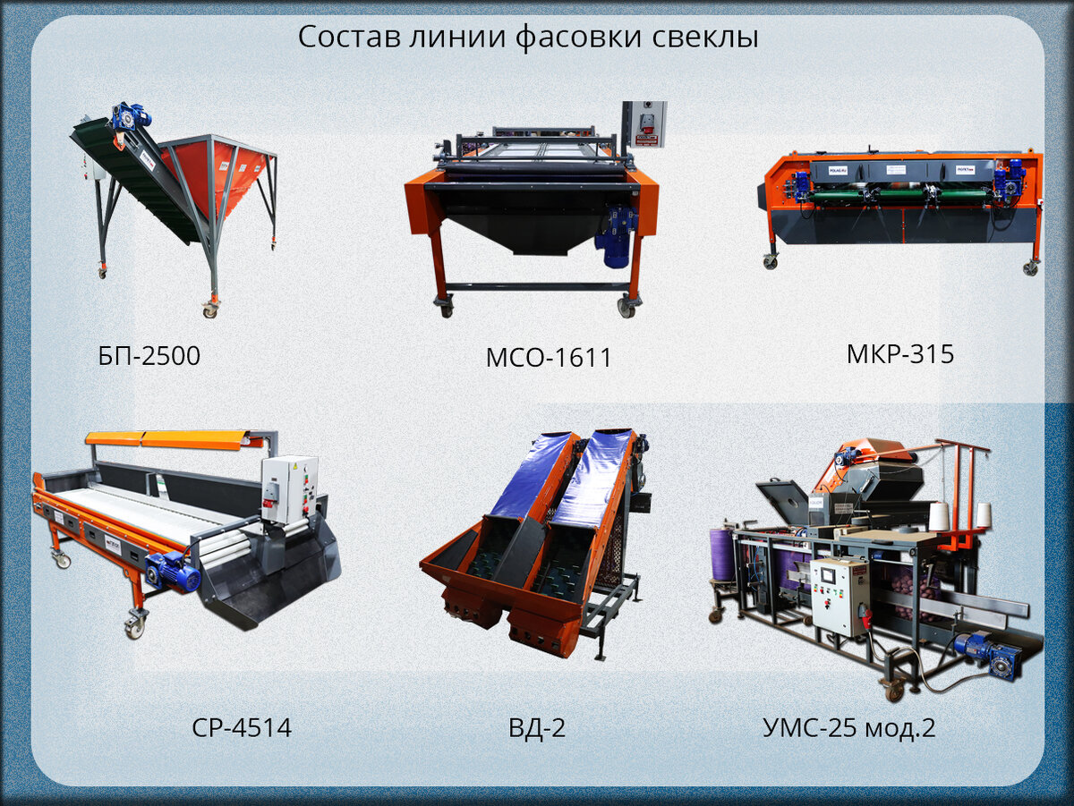 Линия фасовки свеклы