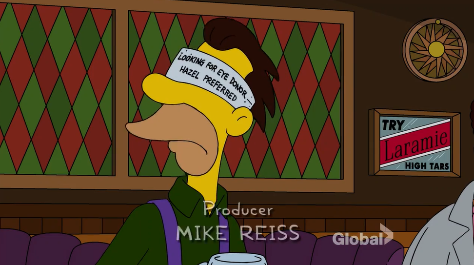 "Ищу донора глаз. Предпочтительно карие" //Симпсоны (The Simpsons), s29e19 © 20th Century Fox Film Corporation 