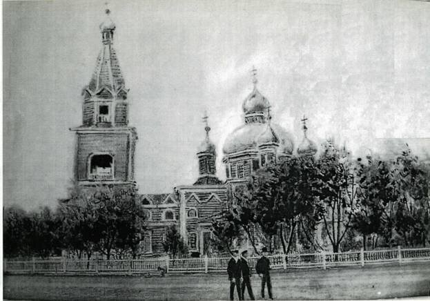 Никольский храм п. Добринка. Начало 20 в.