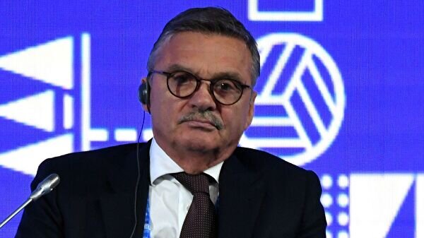    10 октября 2019. Член Международного олимпийского комитета (IOC), президент Международной федерации хоккея на льду (IIHF) Рене Фазель во время пленарного заседания VIII Международного спортивного форума "Россия - спортивная держава" в Нижнем Новгороде.© РИА Новости / Михаил Воскресенский