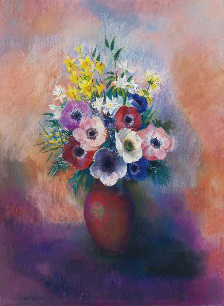 Ваза анемонов. Одилон Редон