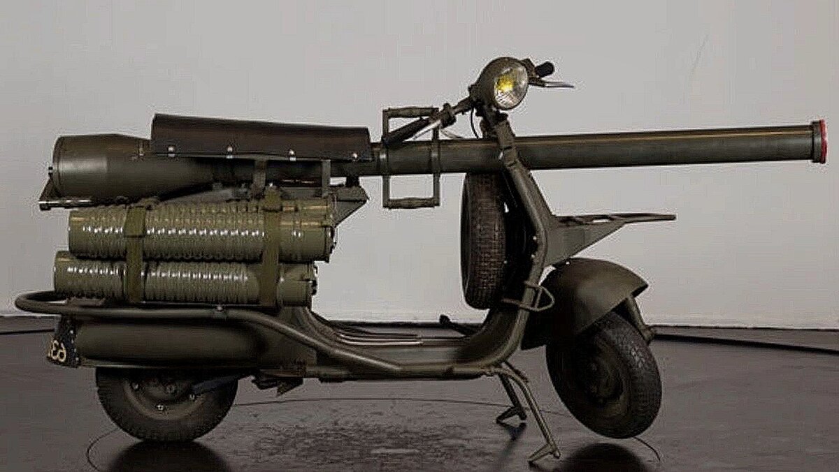 Вот такая получилась конструкция Vespa 150 TAP.