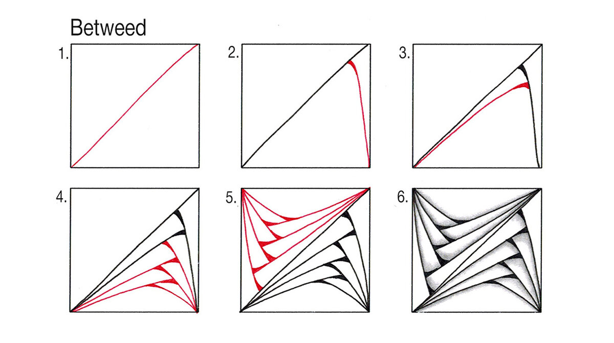 Тангл Betweed состоит только из прямых линий