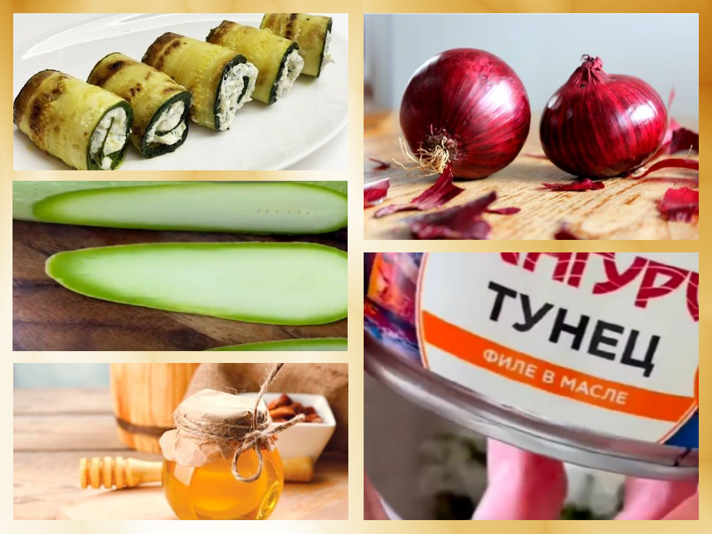 Рецепт рулетиков из кабачка с тунцом