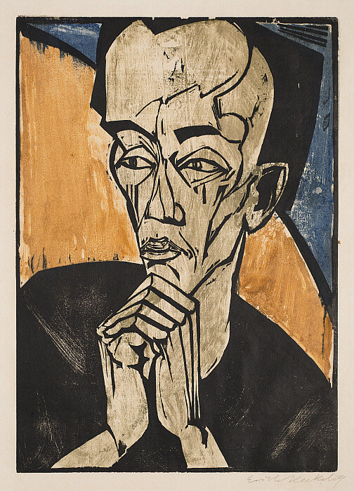 Эрих Хеккель. «Портрет мужчины», 1919 год, Институт искусств Стерлинга и Франсин Кларк, Уильямстаун © Public Domain