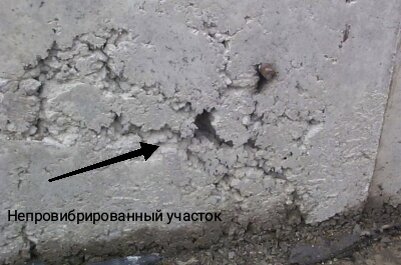 Последствия недоуплотнения смеси