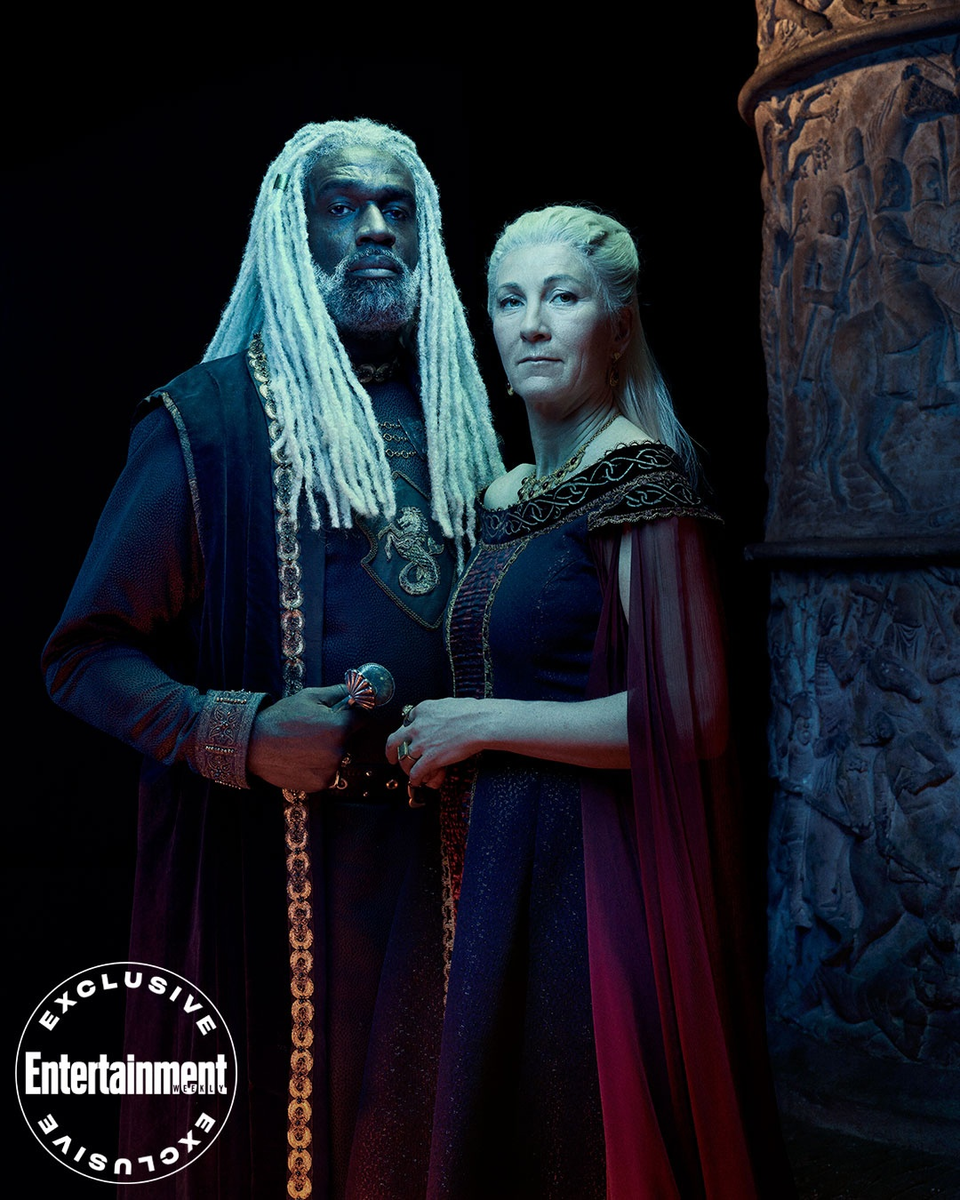  Корлис Веларион (Стив Туссен) и принцесса Рейнис Таргариен (Ив Бест). Источник ew.com