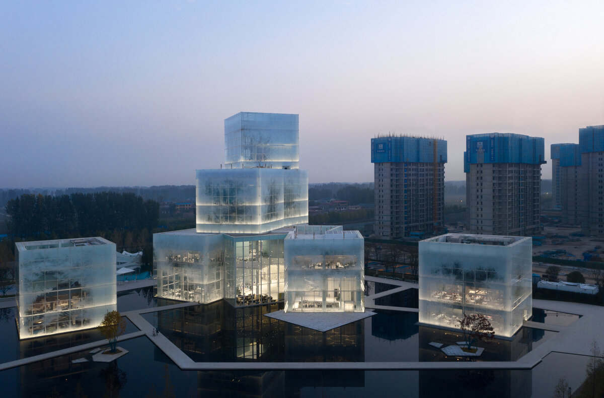 Ice Cubes Cultural Tourist Center | Zone of Utopia + Mathieu Forest Architecte | Arch Exist | Xinxiang, CH