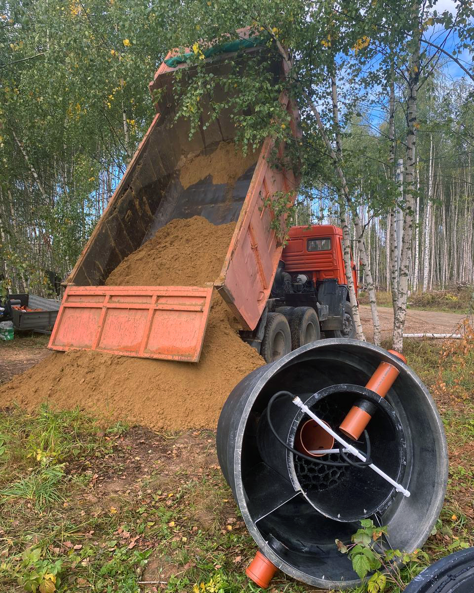 Монтаж септика