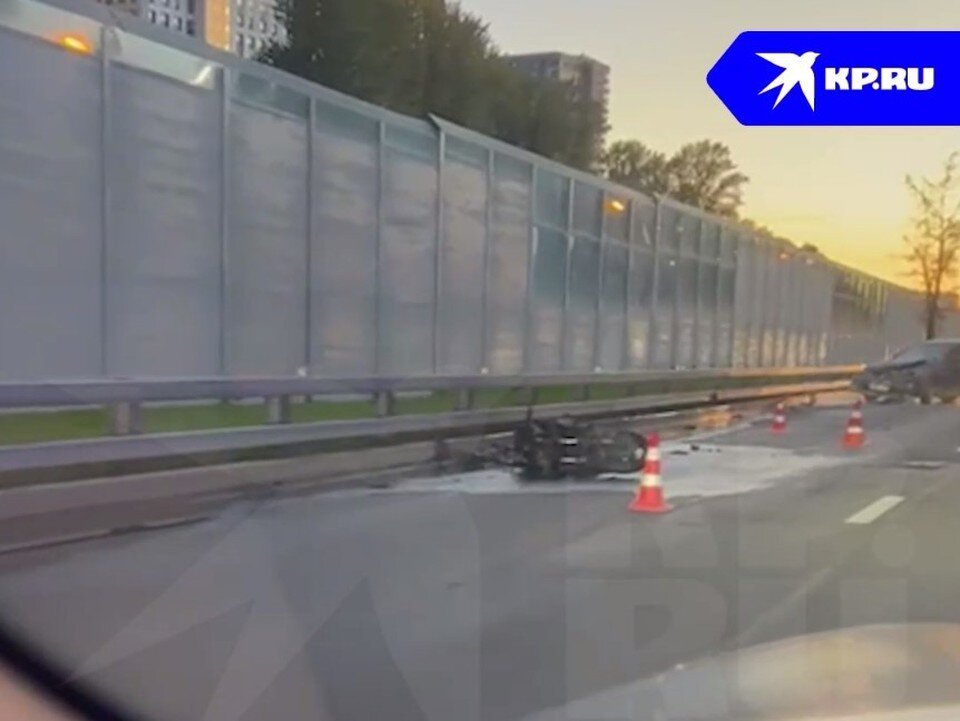     Скриншот из видео с места ДТП