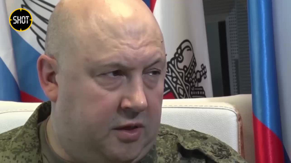 Командующий Объединённой группировкой войск в районе проведения СВО генерал армии Сергей Суровикин. Видео © Telegram / SHOT