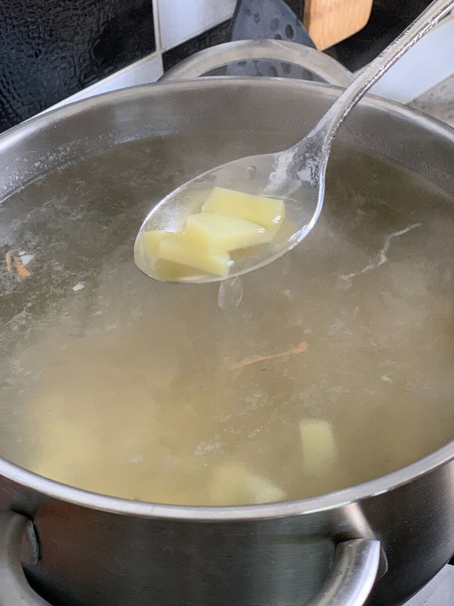 Суп с плавленым сыром и фаршем