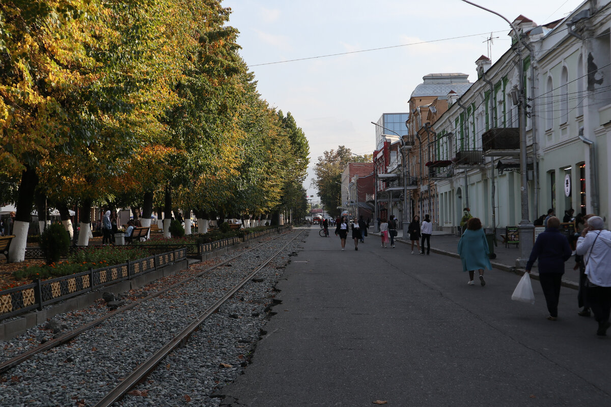 Владикавказ: единственная в России трамвайно-пешеходная улица снова в строю!