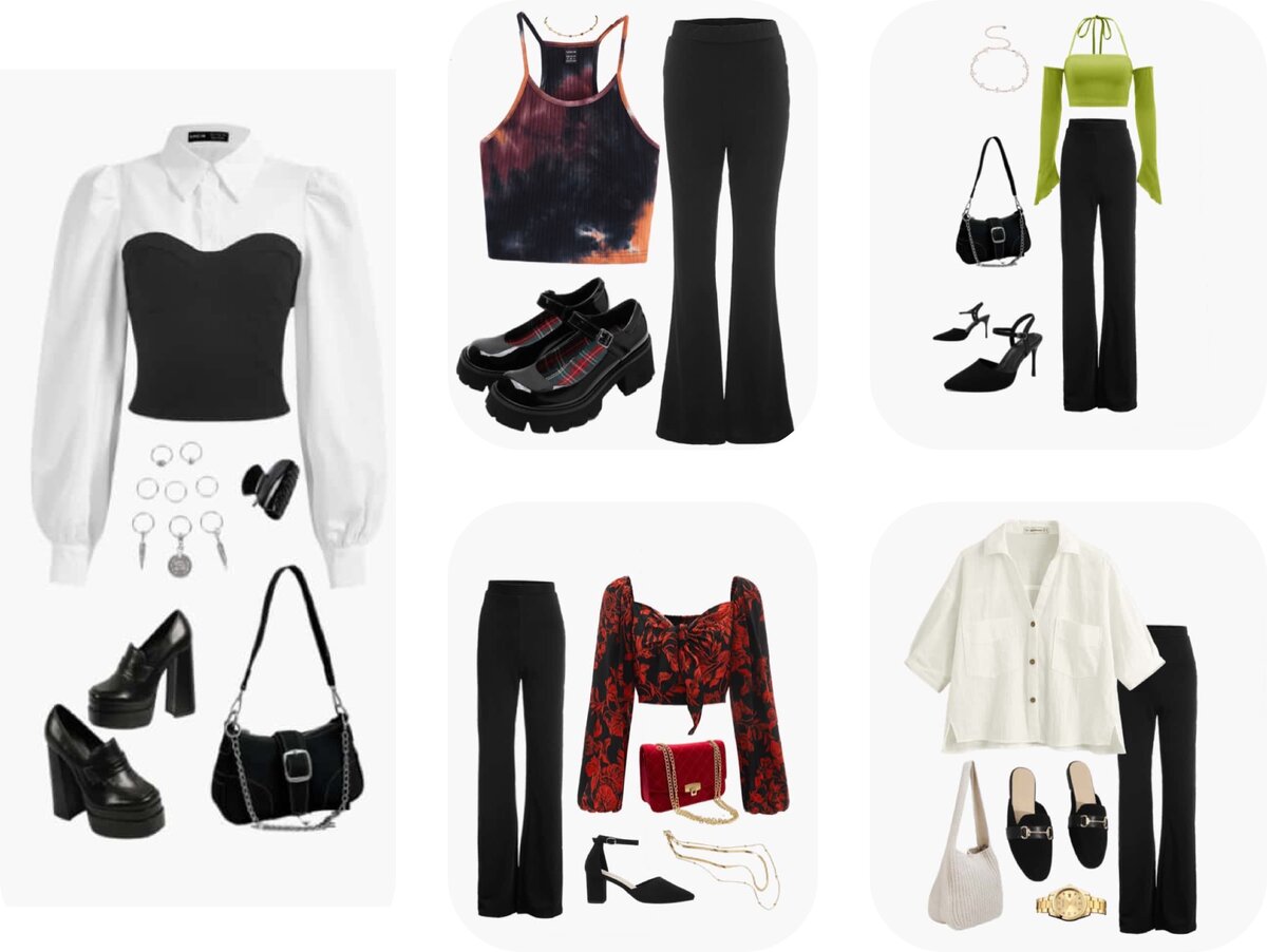 Все предметы одежды взяты с SHEIN. 