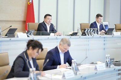    Совещание губернатора Московской области Андрея Воробьева с руководящим составом правительства Московской области и главами городских округов © Пресс-служба Губернатора и Правительства Московской области