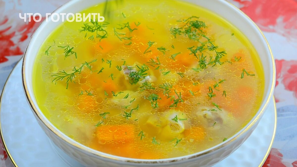Готовим вермишелевый суп на бульоне из курицы