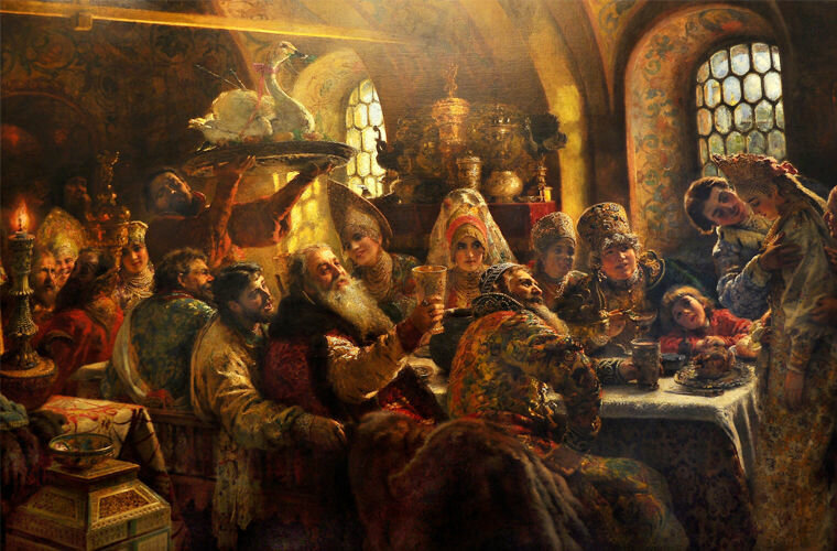 Бояре кушают. Источник: Яндекс картинки