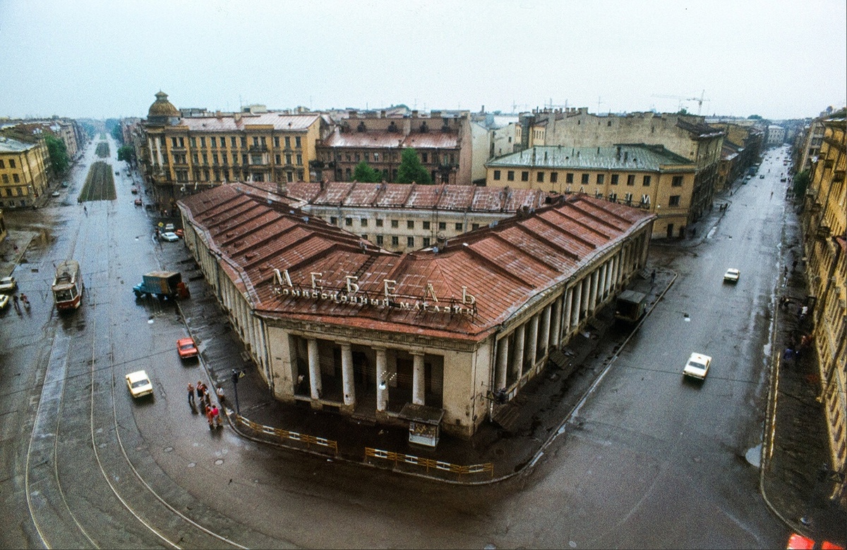угол ул.Марата и ул.Разъезжая 1990 г.