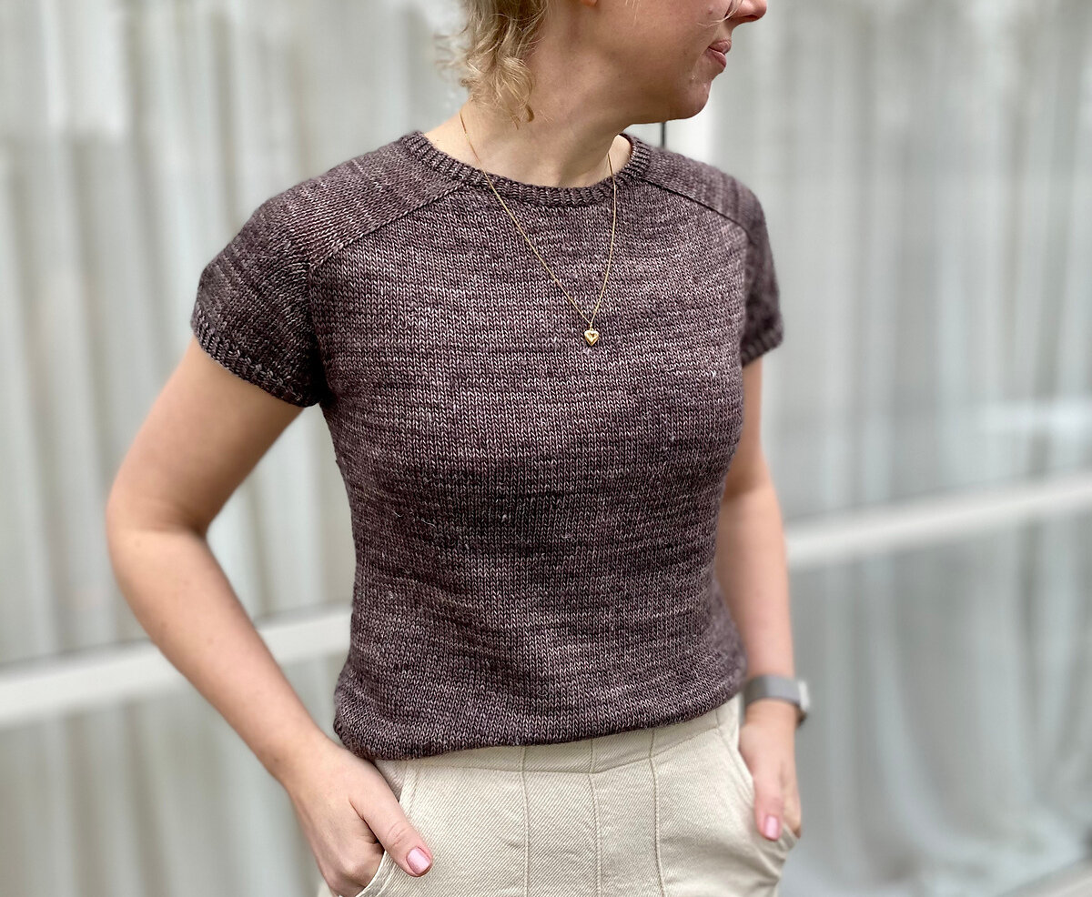 Бесшовный топ спицами