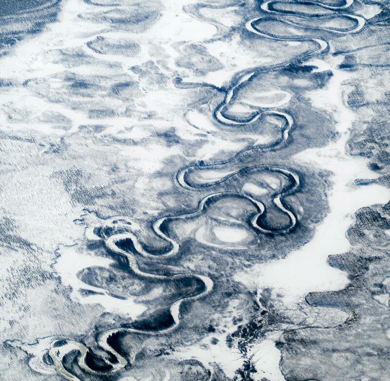 Аэросъемка russiafromabove. Республика Саха (Якутия) с высоты птичьего полета. Верхоянский хребет (Верхоянская горная система).