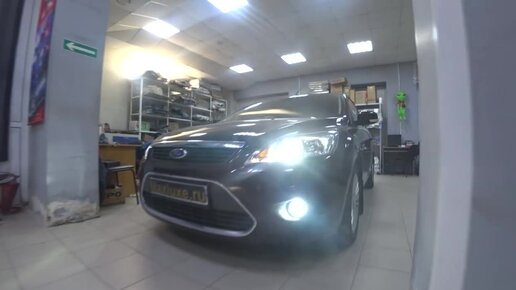 Ford Focus 2 рестайлинг, замена линз на Hella 3R + покраска масок фар