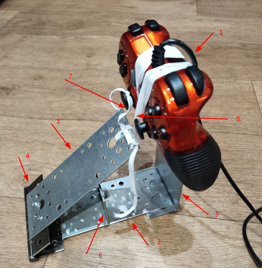 Фото с отмеченными деталями