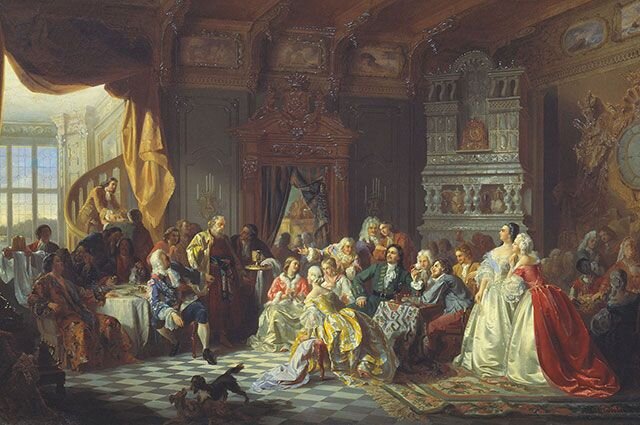 Царская трапеза при Петре  I 
