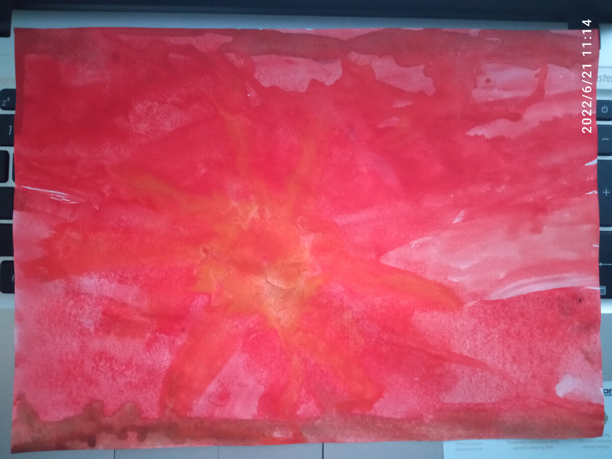 Лист А4, акварель. Художник Павел