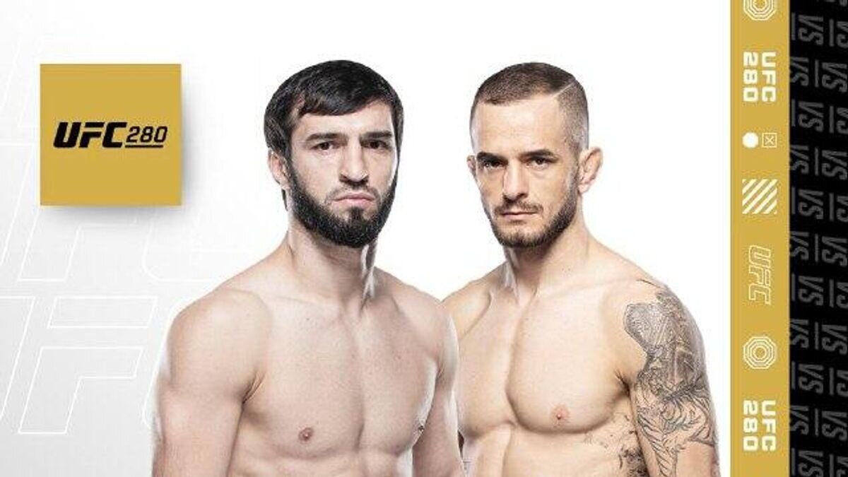    Афиша боя Зубайры Тухугова против Лукаса Альмейды© UFC Russia