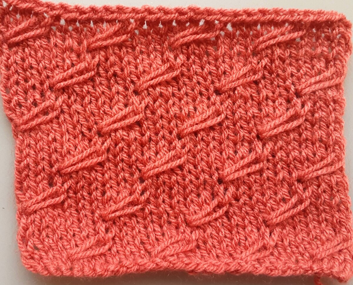 Лицевая сторона узора.