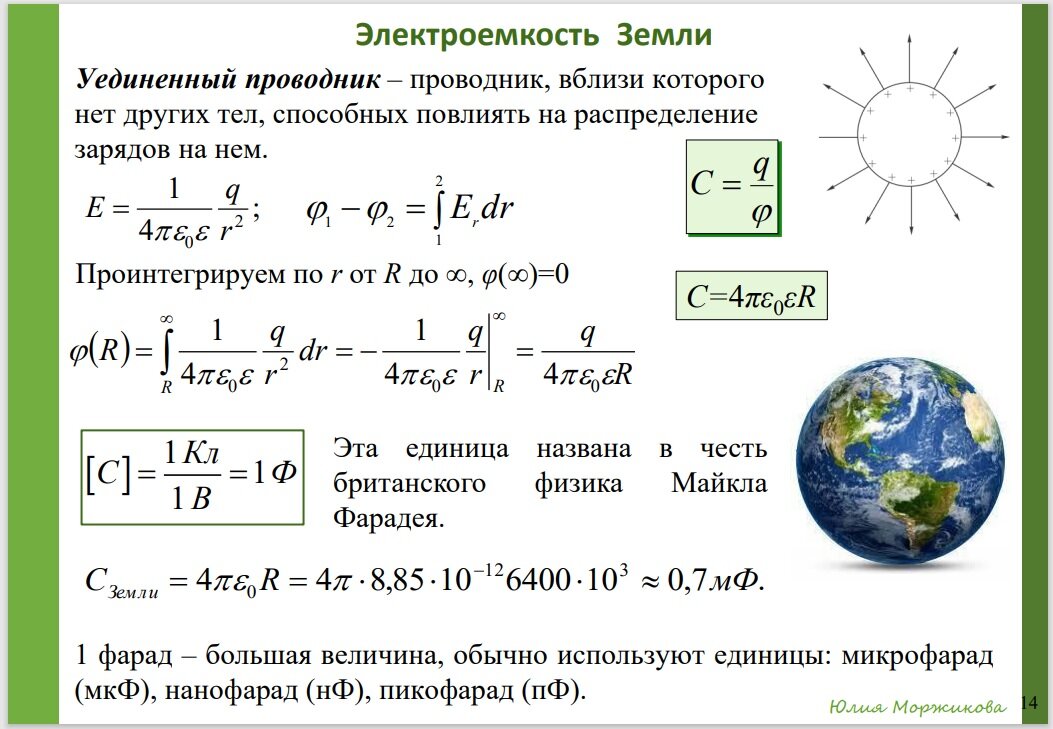 Тест по конденсаторам 10 класс