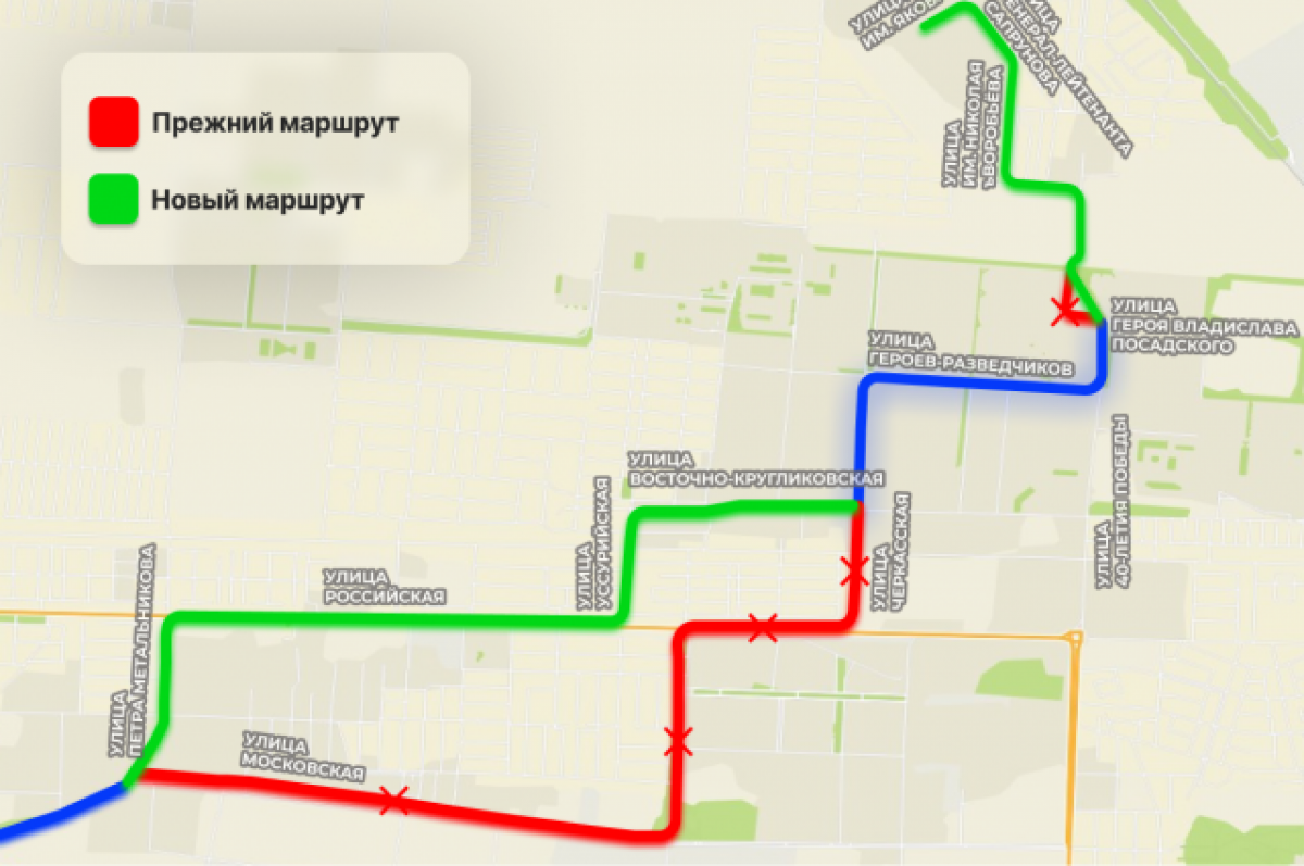    Изменение маршрута автобюса №56 с 22 октября.