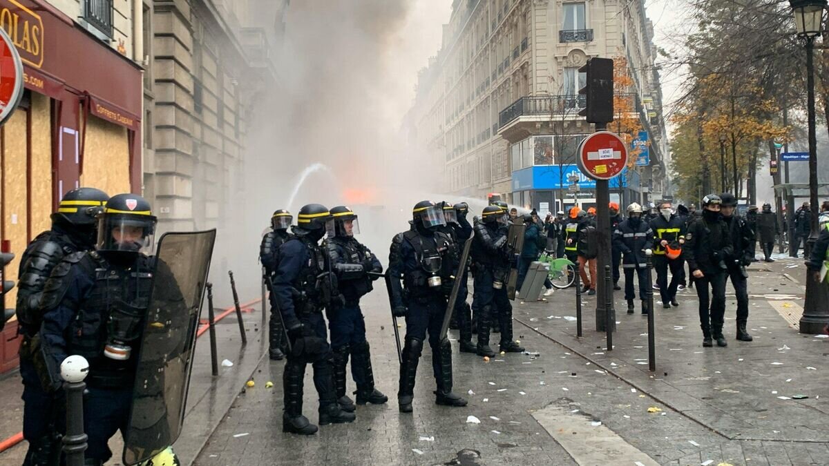    Во время демонстрации в Париже, Франция. 5 декабря 2019© Фото : Sputnik France