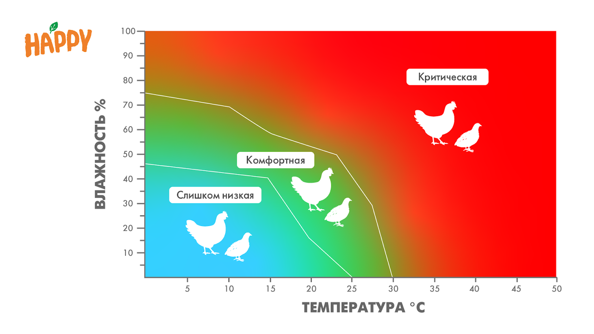 Какой должна быть температура в помещении для перепелок