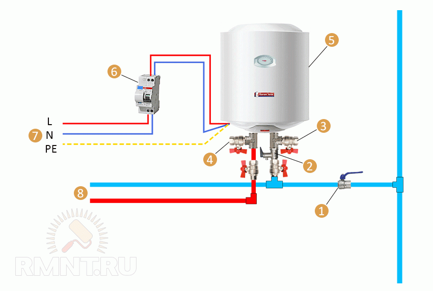 Как подключить контактор к водонагревателю