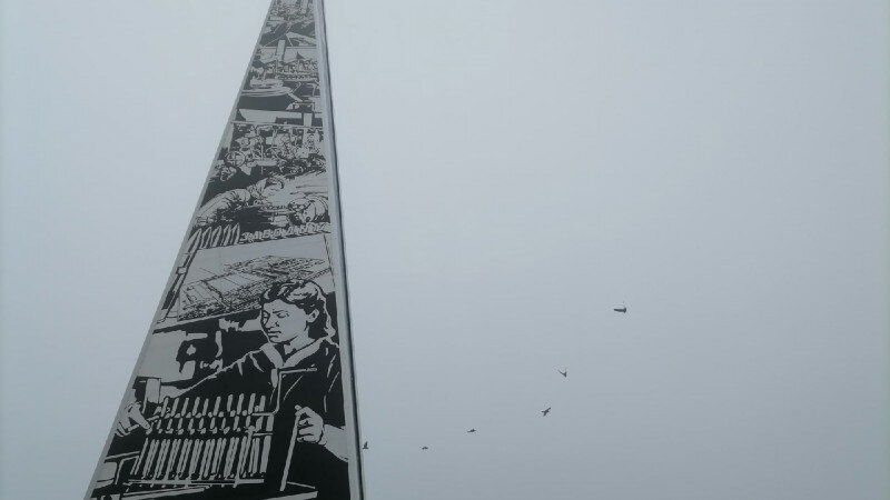     Открытие стелы "Город трудовой доблести" в Барнауле 04.11.2022. Екатерина Карзова, altapress.ru.