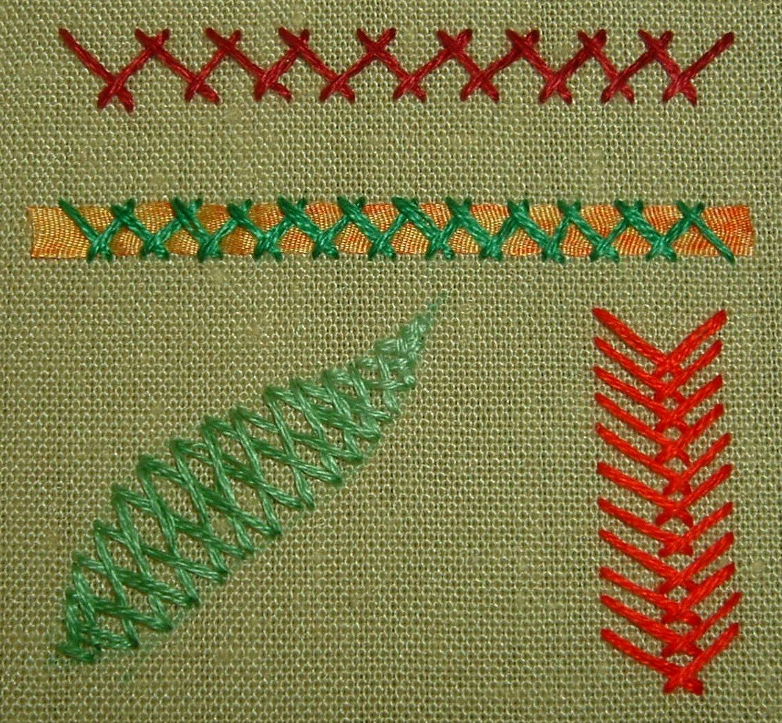 Embroidery stitches