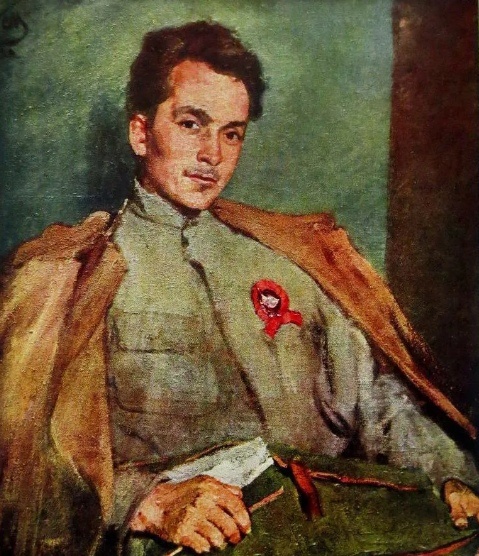 Портрет Дмитрия Андреевича Фурманова кисти Сергея Малютина (1922)