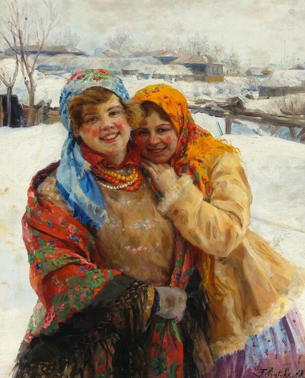 Русские девушки. Федот Сычков. 