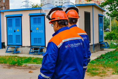    Сотрудники «Мособлэнерго» © Пресс-служба Министерства энергетики Московской области