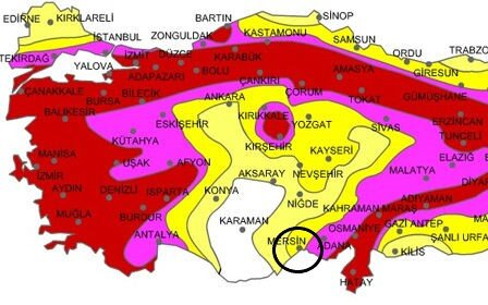 Сейсмологическая карта турции