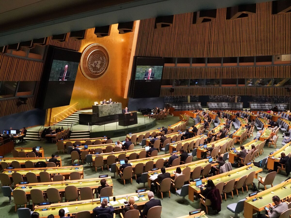 Заседание Генеральной ассамблее ООН. Фото из открытых источников.