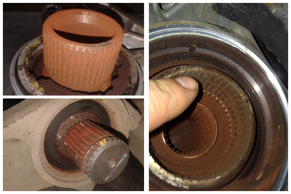 
 Так выглядит шлицевое соединение, покрытое ржавчиной