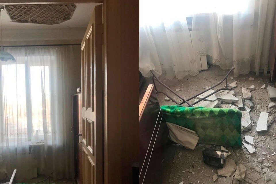     В квартире у сибиряков обрушился потолок. Фото: предоставлено героями публикации